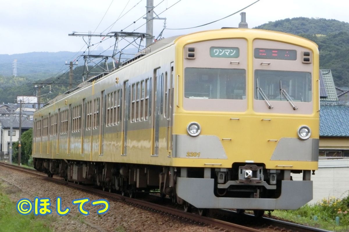 Izu Hakone 1300 Series Yellow Paradise Train Seibu Livery between Ohito and Takyo