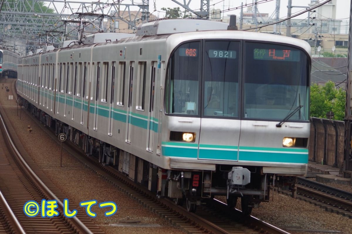 東京メトロ9000系未更新車・東急目黒線多摩川駅の写真