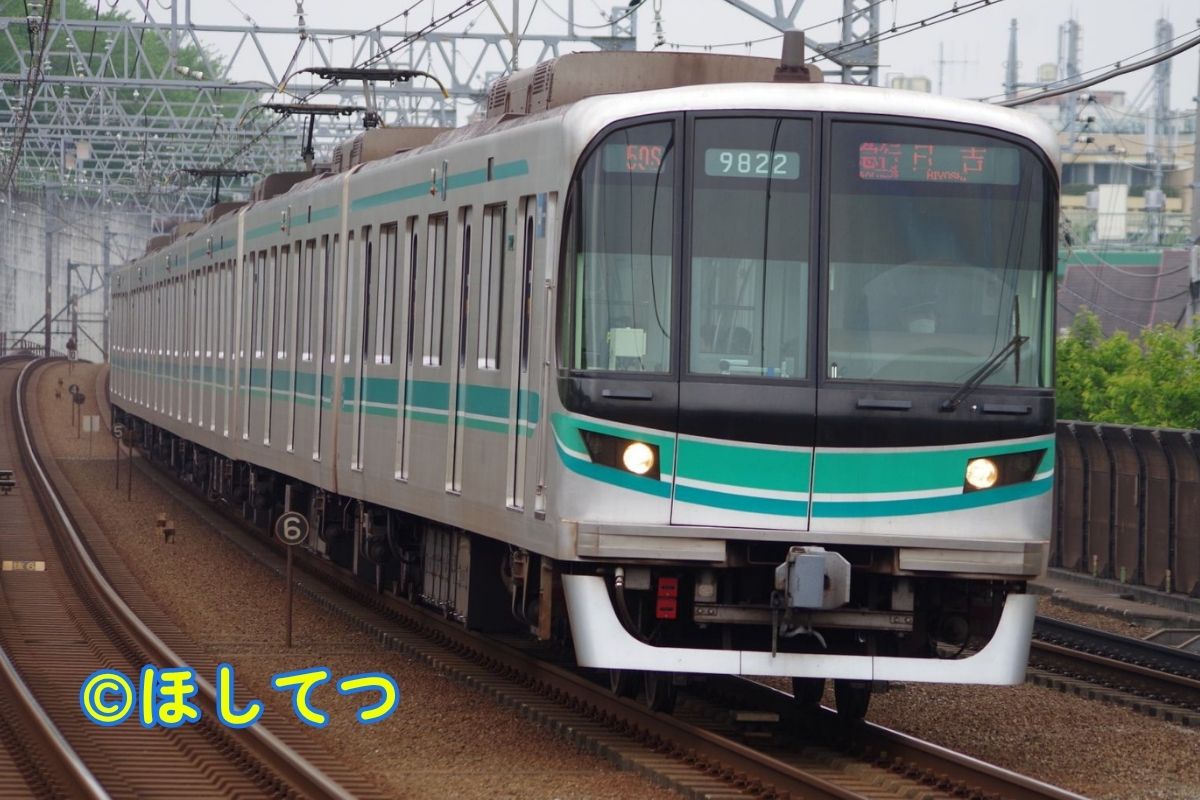 東京メトロ9000系後期車・東急目黒線多摩川駅の写真