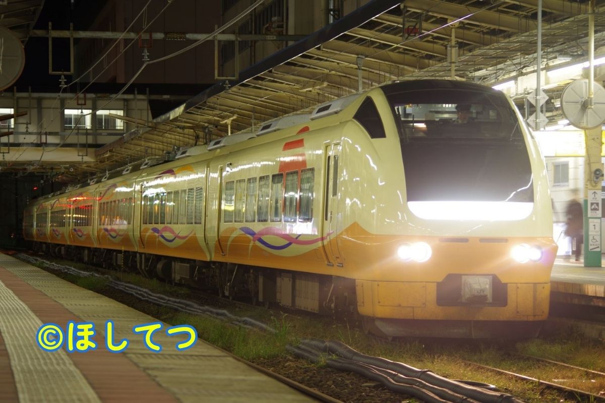 JR東日本E653系1000番台いなほ・白新線新潟駅（地上駅時代）の写真