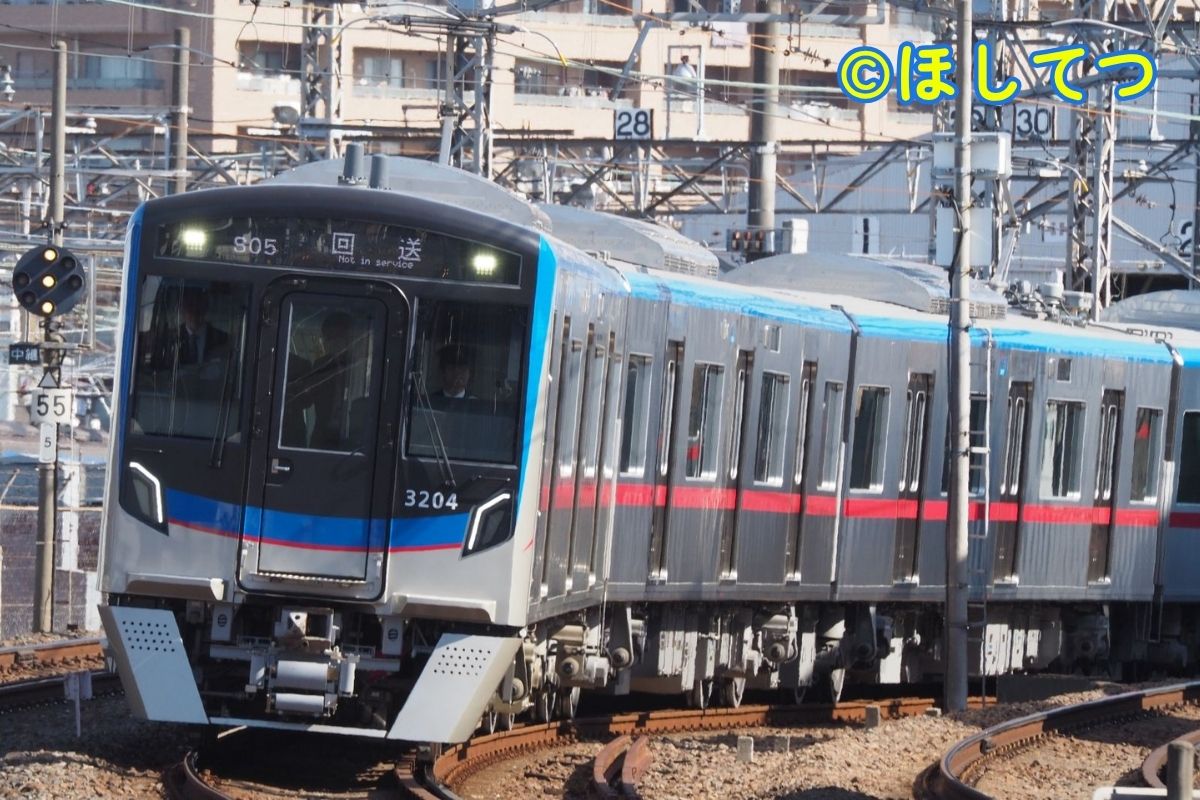 京成本線京成小岩駅〜京成高砂駅間で撮影した京成3200形