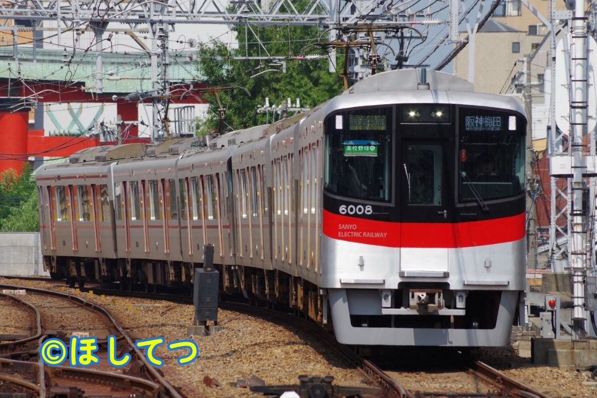 阪神本線尼崎駅の山陽6000系(Hanshin Main Line Amagasaki Station Sanyo 6000 series)