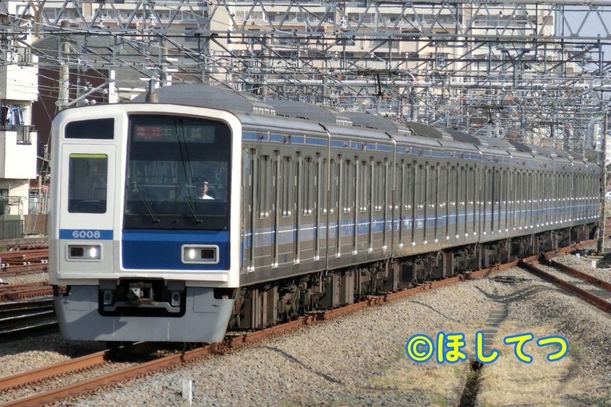 西武新宿線新所沢駅の西武6000系(Seibu Shinjuku Line Shintokorozawa Station Seibu 6000 series)