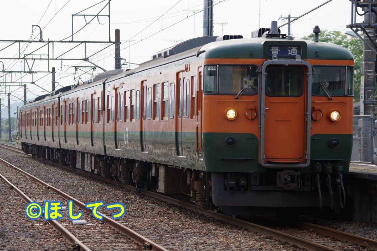 日本国有鉄道湘南色115系の鉄道写真